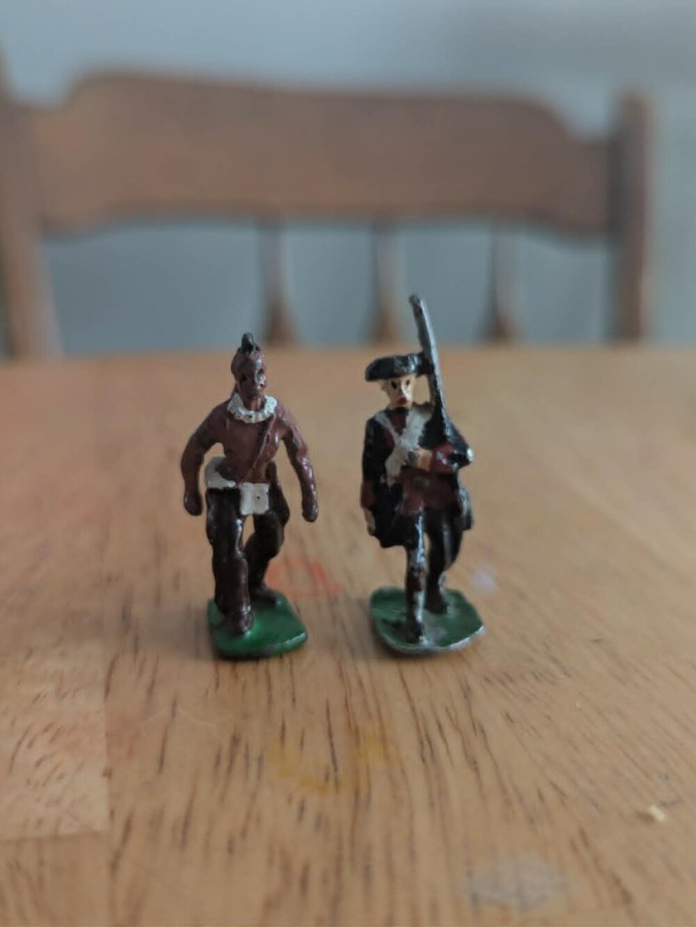 Vintage Tin Soldiers Revolutionary War Indian Native American